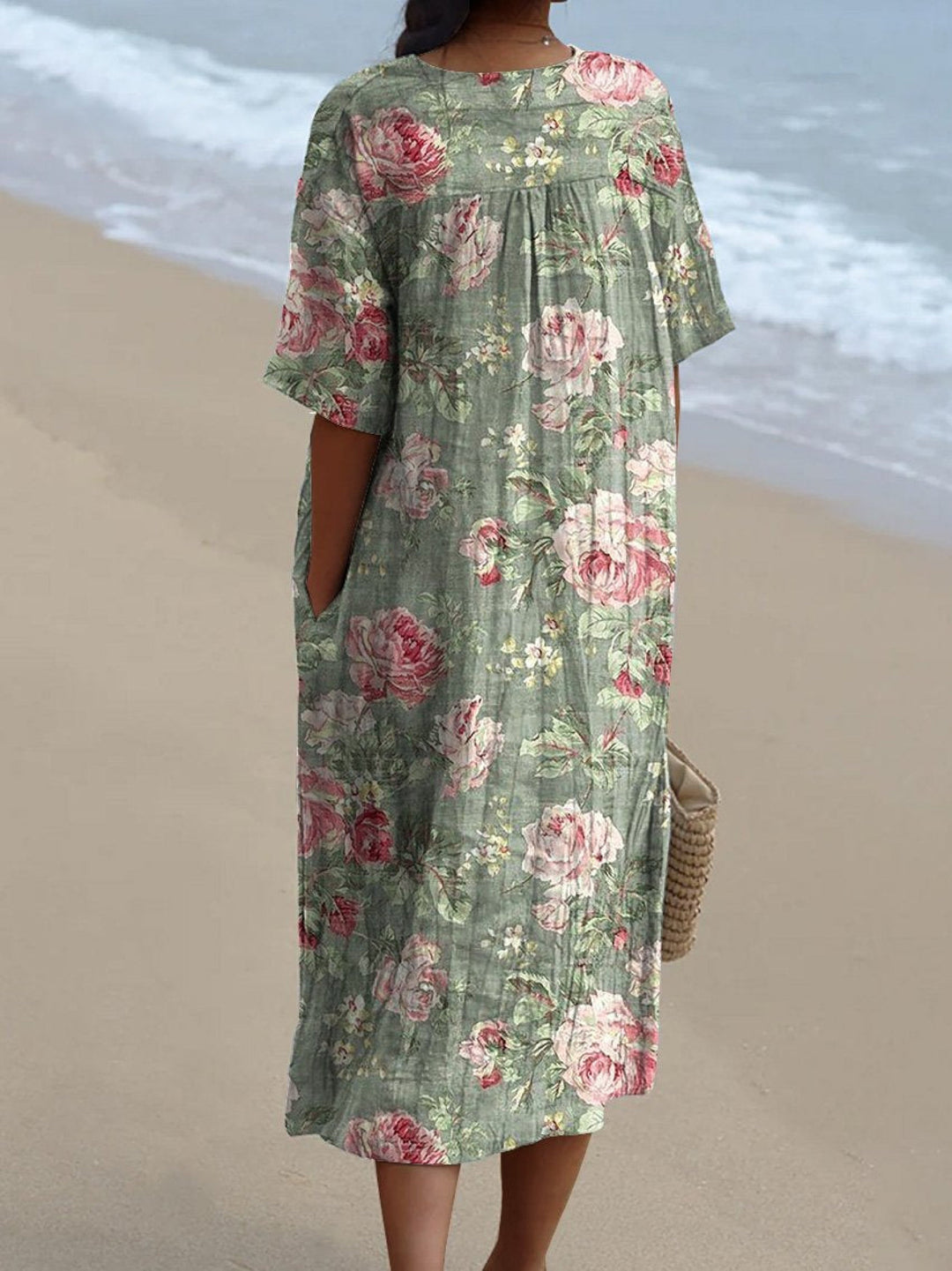 Lina | Çiçekli Vintage Elbise